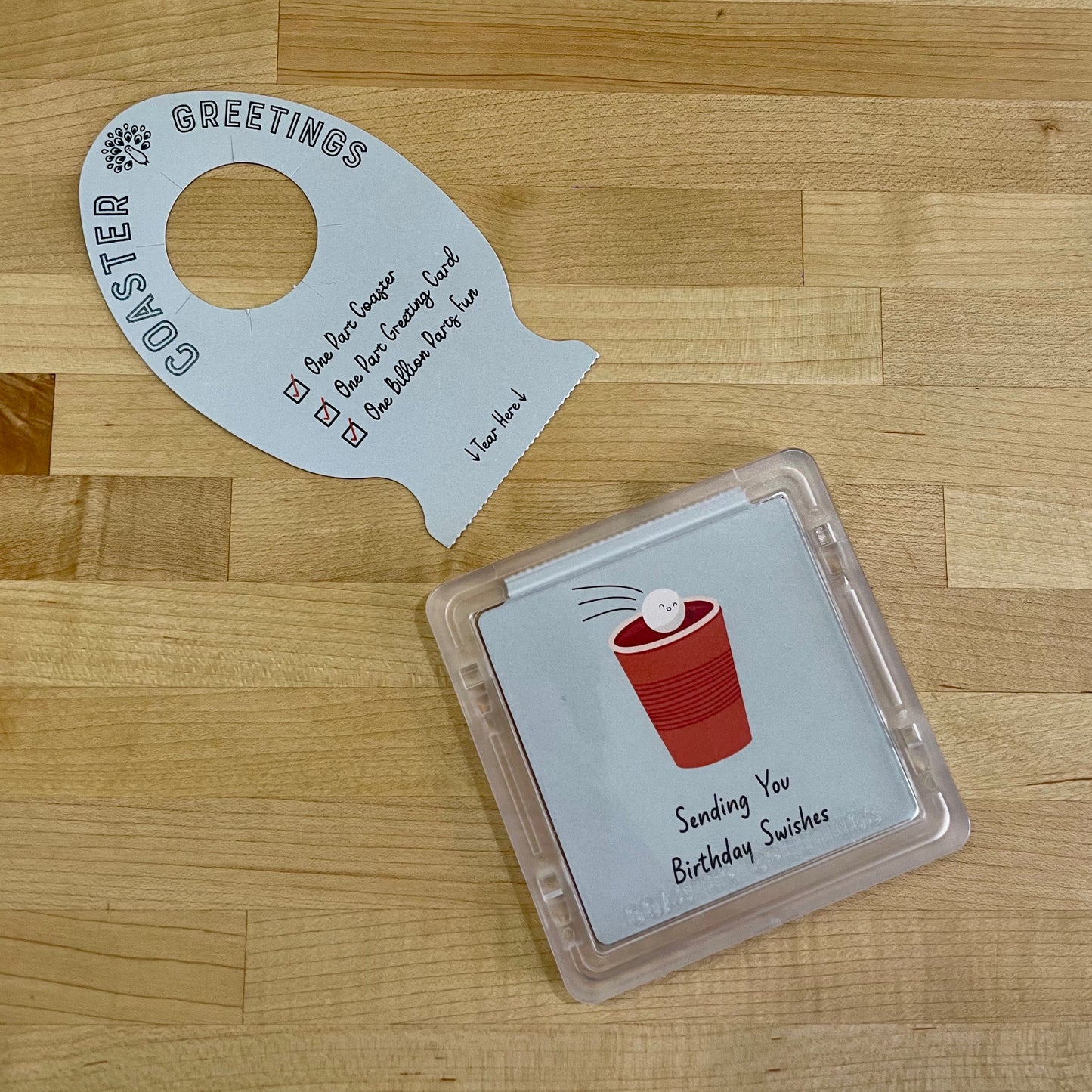 Coaster Greetings™ Card - Custom
